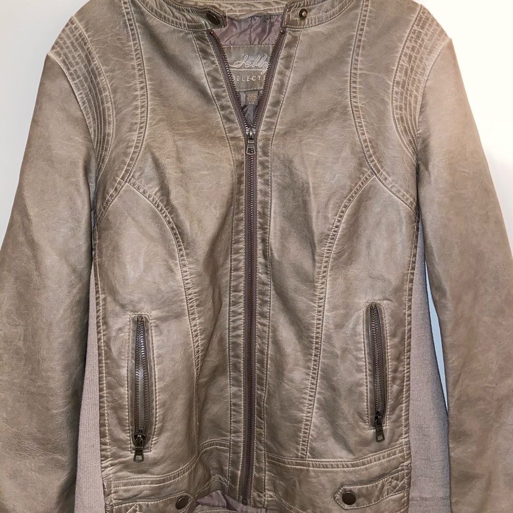 Tan Leather Jacket - Picture 2 of 4